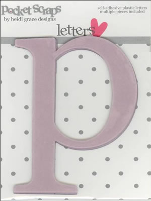 Heidi Grace - Girlfriends - Plastic Alpha Stickers p - 2/pk  (sold in 3's)
